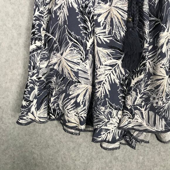 Rewash Shorts Womens Small Blue Floral Flutter‎ Loose Flowy Tropical Summer - Picture 3 of 13